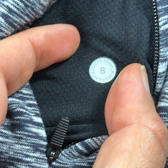 Lululemon Runderful Long Sleeve Spaced Out Space Dye Black White - Picture 4 of 5